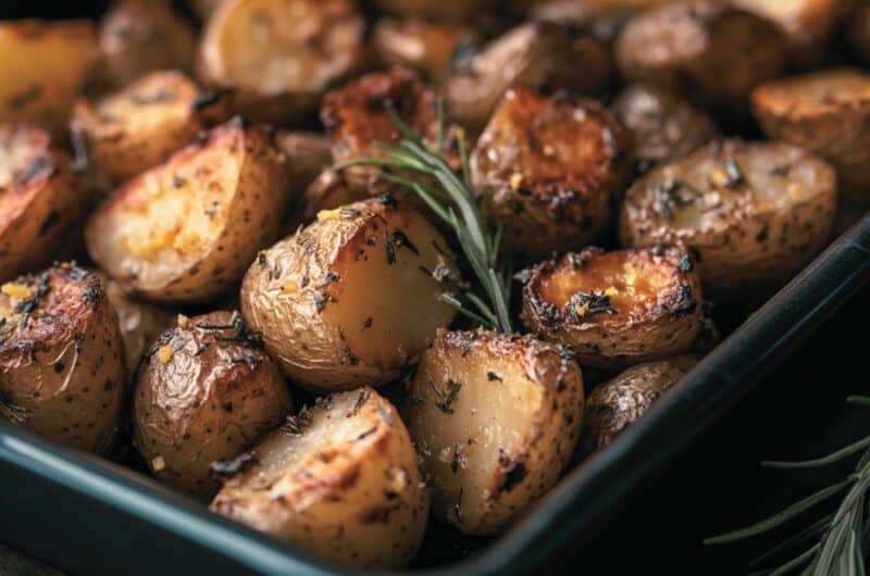 Knusprige Ofenkartoffeln mit Gänseschmalz und Yuzu